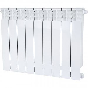 Радиатор биметаллический STOUT SPACE 500 - 9 секций с нижним подключением Радиатор биметаллический STOUT SPACE 500 - 9 секций с нижним подключением