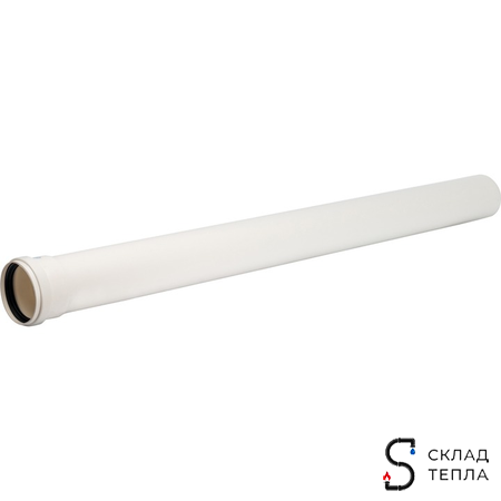 STOUT элемент дымохода DN 80 труба 1000 мм п/м. Вид 1.