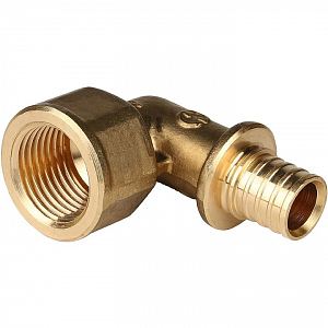 Переход на внутреннюю резьбу угловой STOUT - 16 x 1/2' (для труб из сшитого полиэтилена)