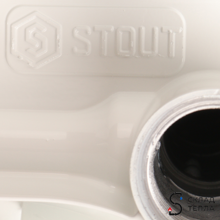 Радиатор биметаллический STOUT Space 500 - 9 секций. Вид 9.