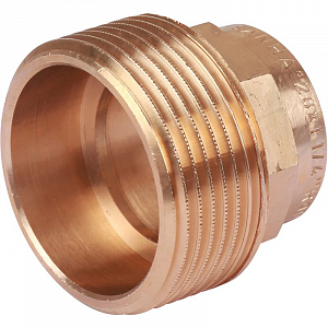 Переход на наружную резьбу Sanha 28х1 1/4'  для медных труб под пайку 4243g