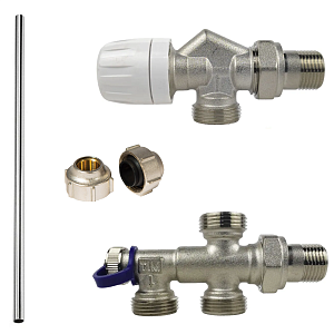 Комплект термостатический для радиатора TIM (ME860/ME870/трубка)