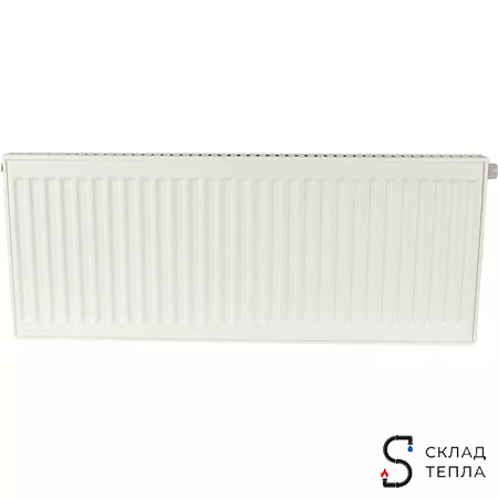 Радиатор стальной KERMI FTV 11 - высота 400 мм, длина 2000 мм с нижним подключением. Вид 3.