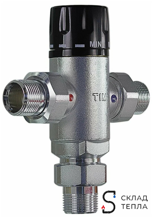 Термостатический смесительный клапан TIM - 1" НР (38°- 60°C). Вид 2.