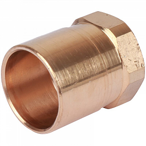 Переход на внутреннюю резьбу Sanha 22х1/2'  для медных труб под пайку 4270g