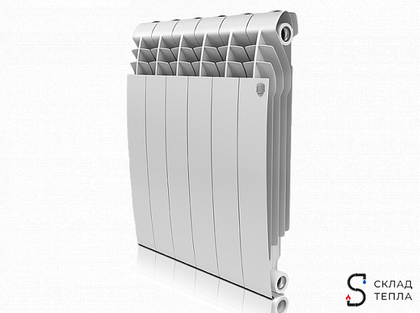 Радиатор алюминиевый Royal Thermo Biliner Alum 500 - 6 секций. Вид 1.
