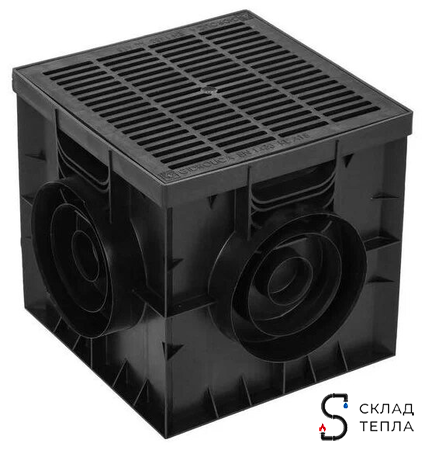 Решетка пластиковая для дождеприемника Gidrolica 300х300. Вид 5.