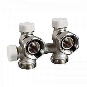 Блок для двухтрубной системы угловой LUXOR M 178 - 3/4'EK (PN10, Tmax 120°С)