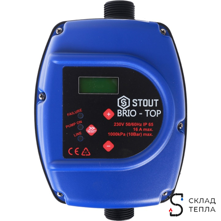 Устройство управления насосом STOUT BRIO-TOP. Вид 1.