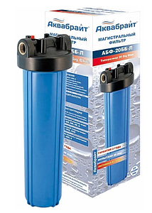Корпус фильтра Аквабрайт BB20 - 1' (синий, без фильтров)