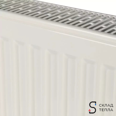 Радиатор стальной KERMI FTV 22 - высота 500 мм, длина 900 мм с нижним подключением. Вид 6.