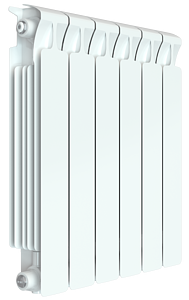 Радиатор биметаллический Rifar Monolit 500 - 6 секций (подключение боковое 3/4')