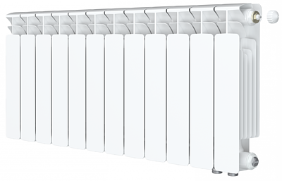 Радиатор биметаллический Rifar Base Ventil 350 - 12 секций (подключение нижнее справа)