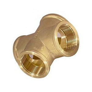 Крестовина латунная резьбовая TIM (ВР) - 1/2' (2шт)