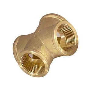 Крестовина латунная резьбовая TIM (ВР) - 1/2' (2шт)