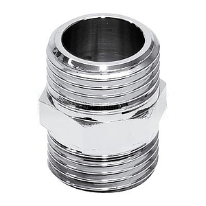 Ниппель латунный резьбовой равнопроходный TIM - 3/4' (хромированный)