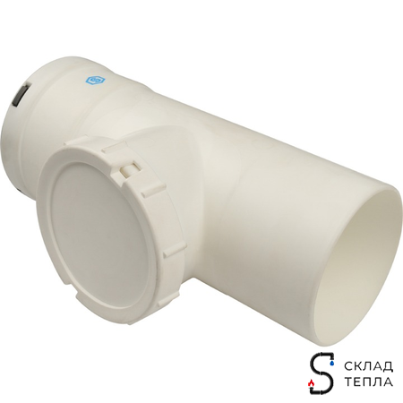 STOUT Элемент дымохода конденсац. визуальн инспекция T образн DN80 п/м PP-FE. Вид 1.