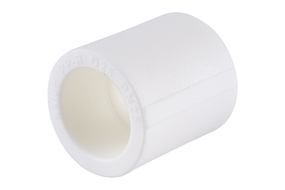 Муфта VALFEX - 25 (для полипропиленовых труб под пайку, цвет белый)