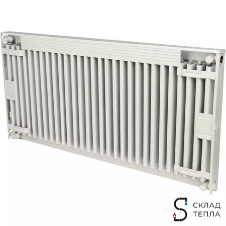 Радиатор стальной KERMI FKO 11 - высота 600 мм, длина 700 мм с боковым подключением. Вид 3.