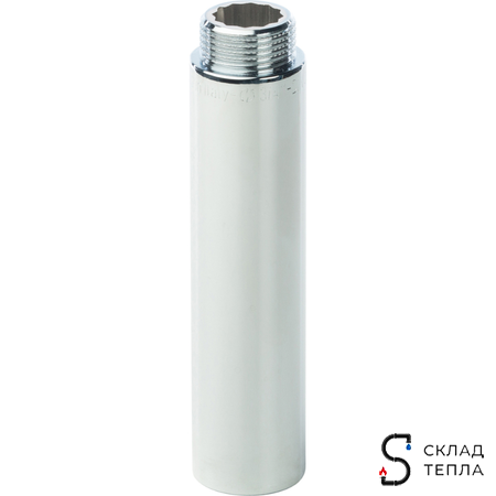 Удлинитель резьбовой STOUT - 3/4" длина 70 мм (НР/ВР, цвет хромированный). Вид 2.