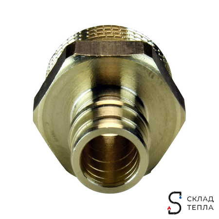 Переход на наружную резьбу РОС - 20 x 3/4" (аналог Uponor и Usystems). Вид 4.