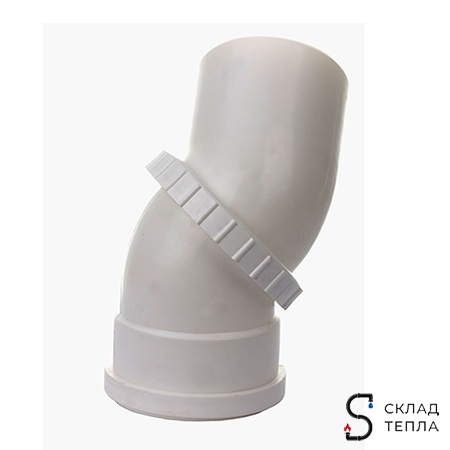 Отвод универсальный для внутренней канализации СИНИКОН - 50. Вид 1.