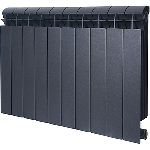 Радиатор биметаллический GLOBAL STYLE PLUS 500 - 10 секций (цвет черный)