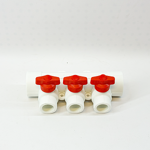 Коллектор VALFEX 32х20 - 3 контура (для полипропиленовых труб под пайку, цвет белый)