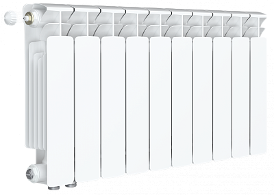 Радиатор биметаллический Rifar Base Ventil 350 - 10 секций (подключение нижнее слева) Радиатор биметаллический Rifar Base Ventil 350 - 10 секций (подключение нижнее слева)