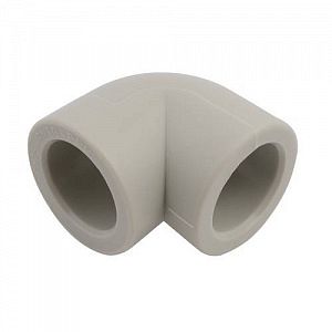 Отвод 90° FV Plast - 40 (для полипропиленовых труб под пайку, цвет серый)