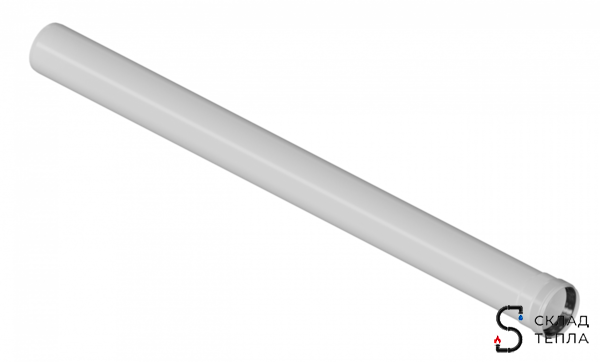 Труба для дымохода Rommer 1000 мм конденсационный Ø80. Вид 1.
