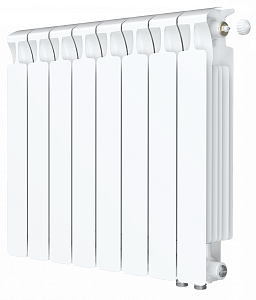 Радиатор биметаллический Rifar Monolit Ventil 500 - 8 секций (подключение нижнее справа) Радиатор биметаллический Rifar Monolit Ventil 500 - 8 секций (подключение нижнее справа)