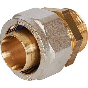 Переход на наружную резьбу STOUT - 32 x 1' (винтовой, для металлопластиковых труб)