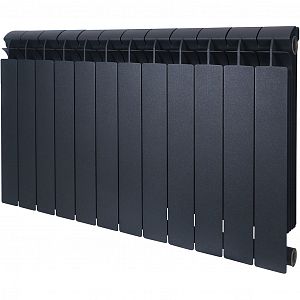 Радиатор биметаллический GLOBAL STYLE PLUS 500 - 13 секций (цвет черный) Радиатор биметаллический GLOBAL STYLE PLUS 500 - 13 секций (цвет черный)