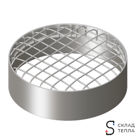 Наконечник - решетка Rommer D80 (алюминий). Вид 1.