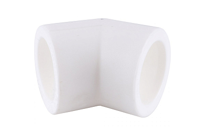 Отвод 45° VALFEX - 20 (для полипропиленовых труб под пайку, цвет белый)