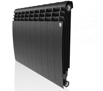 Радиатор биметаллический Royal Thermo BiLiner 500 Noir Sable (Чёрный) - 10 секций