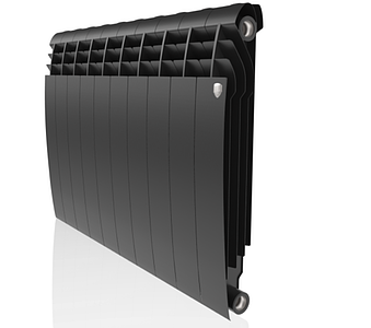 Радиатор биметаллический Royal Thermo BiLiner 500 Noir Sable (Чёрный) - 10 секций