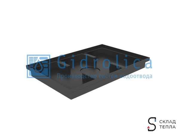 Поддон придверный пластиковый Gidrolica Step Pro 600х400х64 мм. Вид 1.