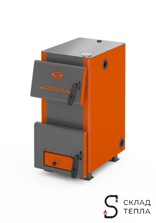 Котел твердотопливный Теплодар Куппер - 9 кВт (со встроенным ТЭНом 6 кВт). Вид 1.
