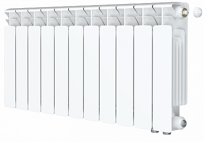 Радиатор биметаллический Rifar Base Ventil 350 - 11 секций (подключение нижнее справа) Радиатор биметаллический Rifar Base Ventil 350 - 11 секций (подключение нижнее справа)