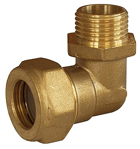 Переход на наружную резьбу угловой TIM 15 х 1/2' для гофрированной трубы