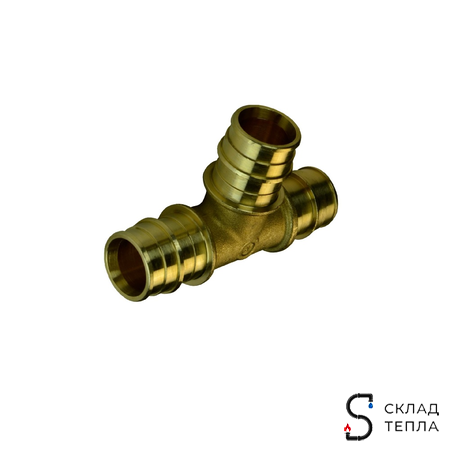 Тройник РОС - 20 латунный для труб из сшитого полиэтилена (аналог Uponor и Usystems). Вид 1.