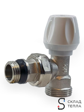 Вентиль ручной регулировки угловой 1/2"х3/4" ЕК Zeissler для быстрого монтажа . Вид 7.