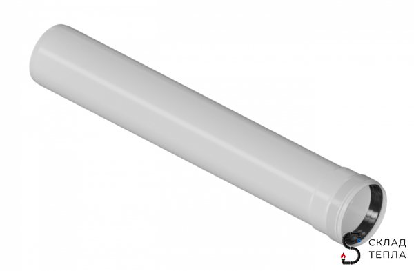 Труба для дымохода Rommer 500 мм конденсационный Ø80. Вид 1.