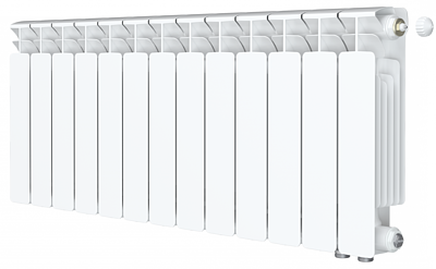 Радиатор биметаллический Rifar Base Ventil 350 - 13 секций (подключение нижнее справа)