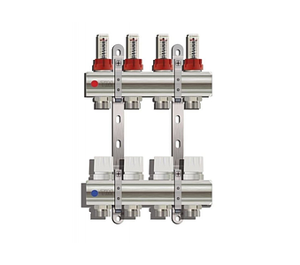 Коллекторные группы с расходомером (УПРОЩЕННЫЙ), 4 выхода