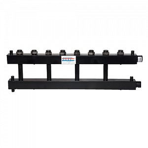 Коллектор котельной разводки Designsteel ДУБЛЕР (1895 мм) - ВР 1'1/2 на 7 контуров НГ 1'1/2