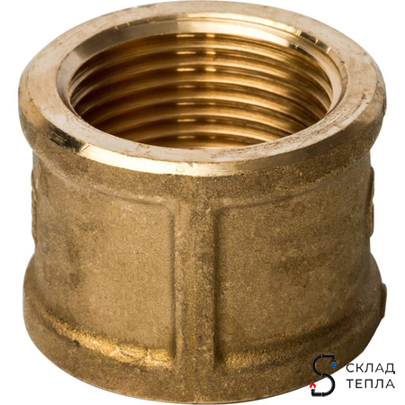 Муфта латунная резьбовая STOUT - 1" (2шт). Вид 4.