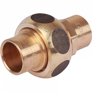 Муфта разъемная Sanha 15 для медных труб под пайку 4330 (плоское уплотнение)